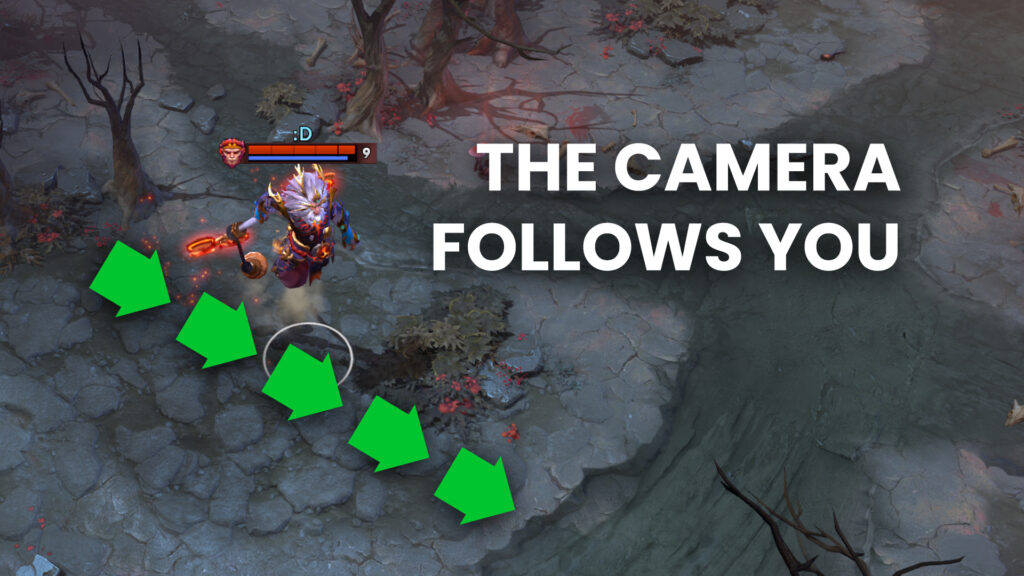How to lock your camera in Dota 2