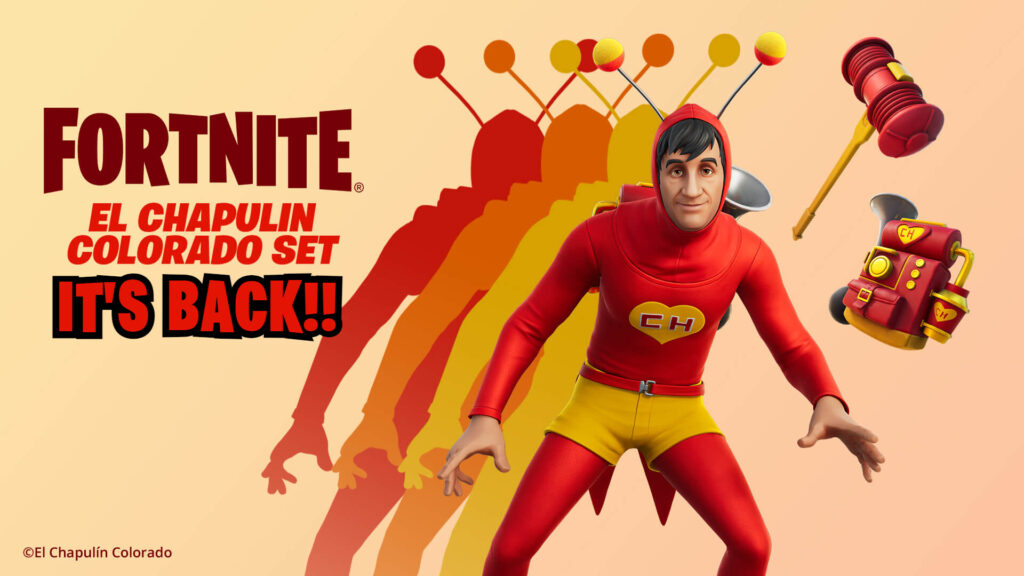 Rare El Chapulin Colorado Fortnite skin returns after 800+ days
