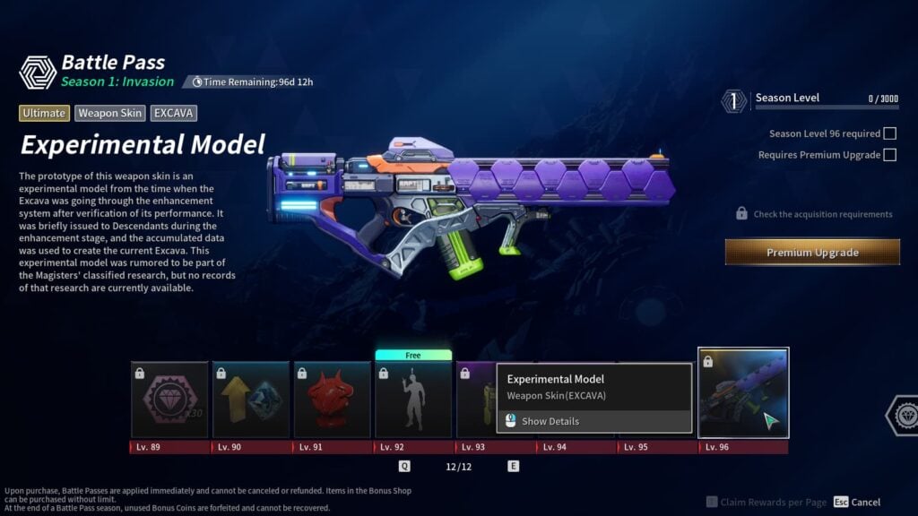 Experimental Model Weapon Skin