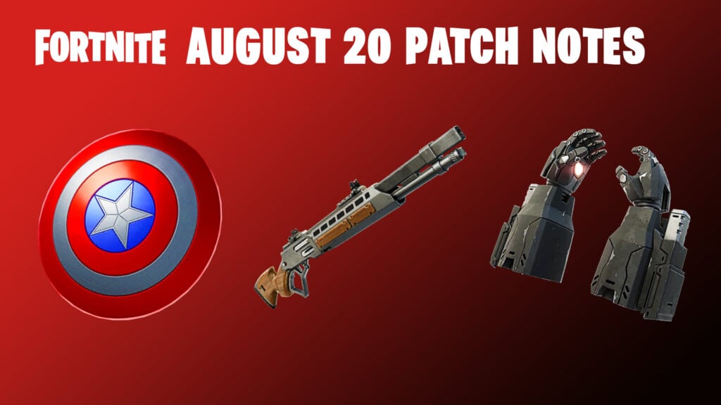 Fortnite patch notes for August 20: Changes to weapons and more