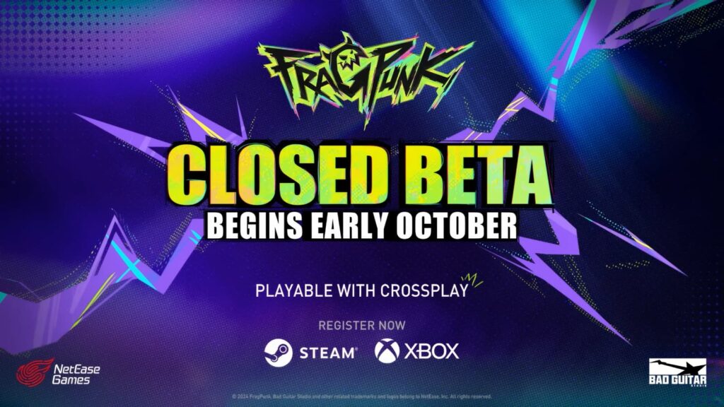 The announced for the FragPunk Closed Beta, coming in Early October.