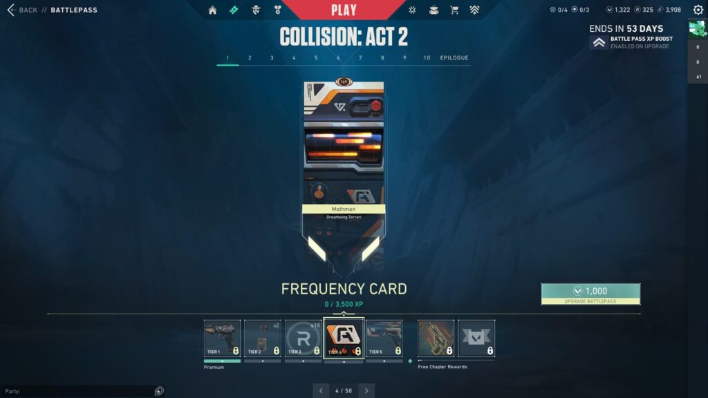 The Frequency card in the VALORANT Episode 9 Act 2 Battle Pass.