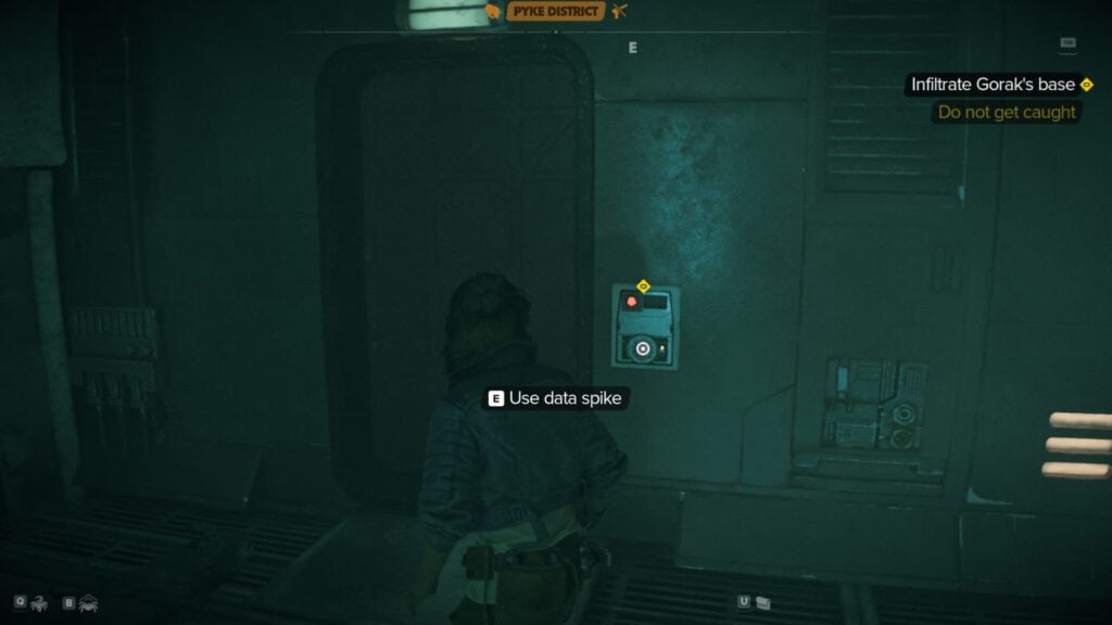 Kay Vess finds a door to lockpick.