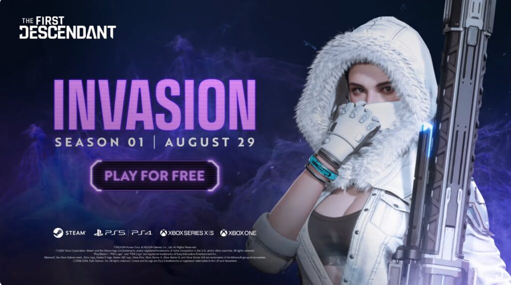 The First Descendant Season 1 launch date card.