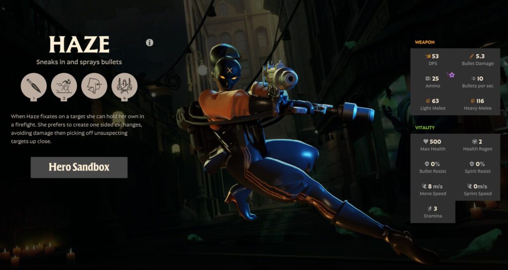 Haze Hero in Deadlock