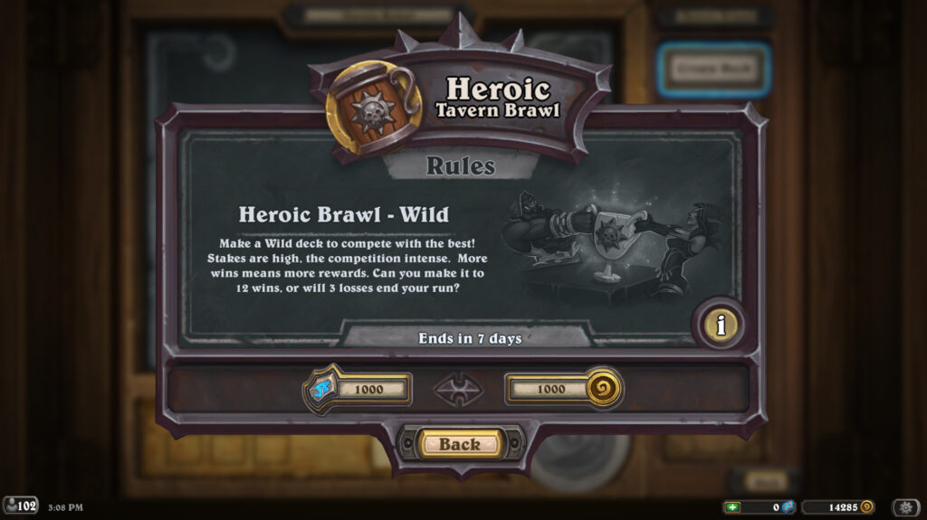 Hearthstone Heroic Brawliseum