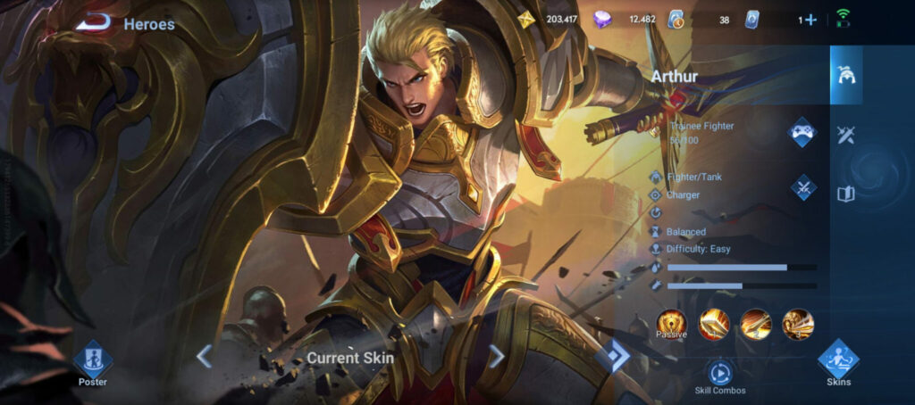 Arthur in Honor of Kings