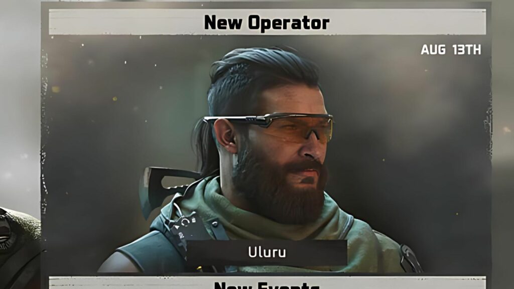 Uluru, a new operator coming to Delta Force: Hawk Ops.