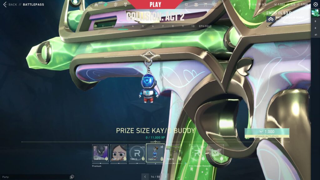 The Prize Size KAY/O Buddy in the VALORANT Episode 9 Act 2 Battle Pass.