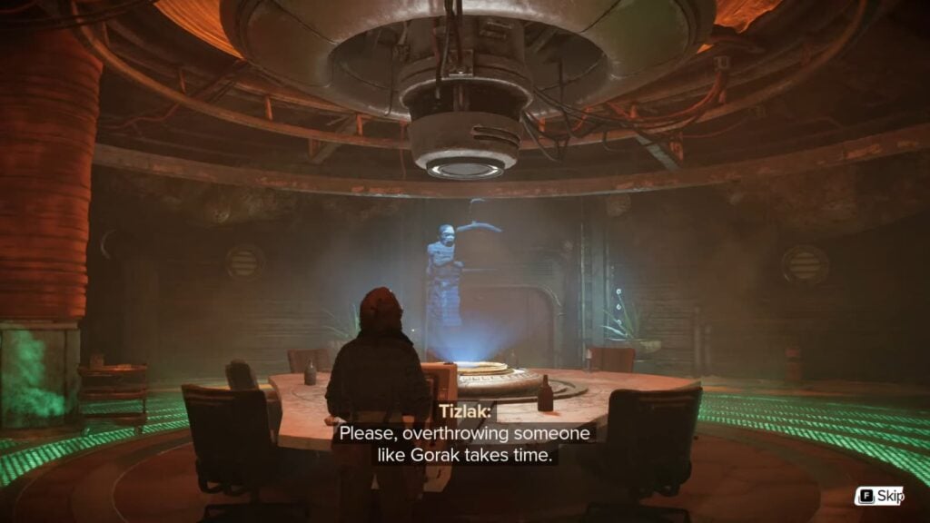 Kay Vess learns about the Pyke traitor in Star Wars Outlaws.