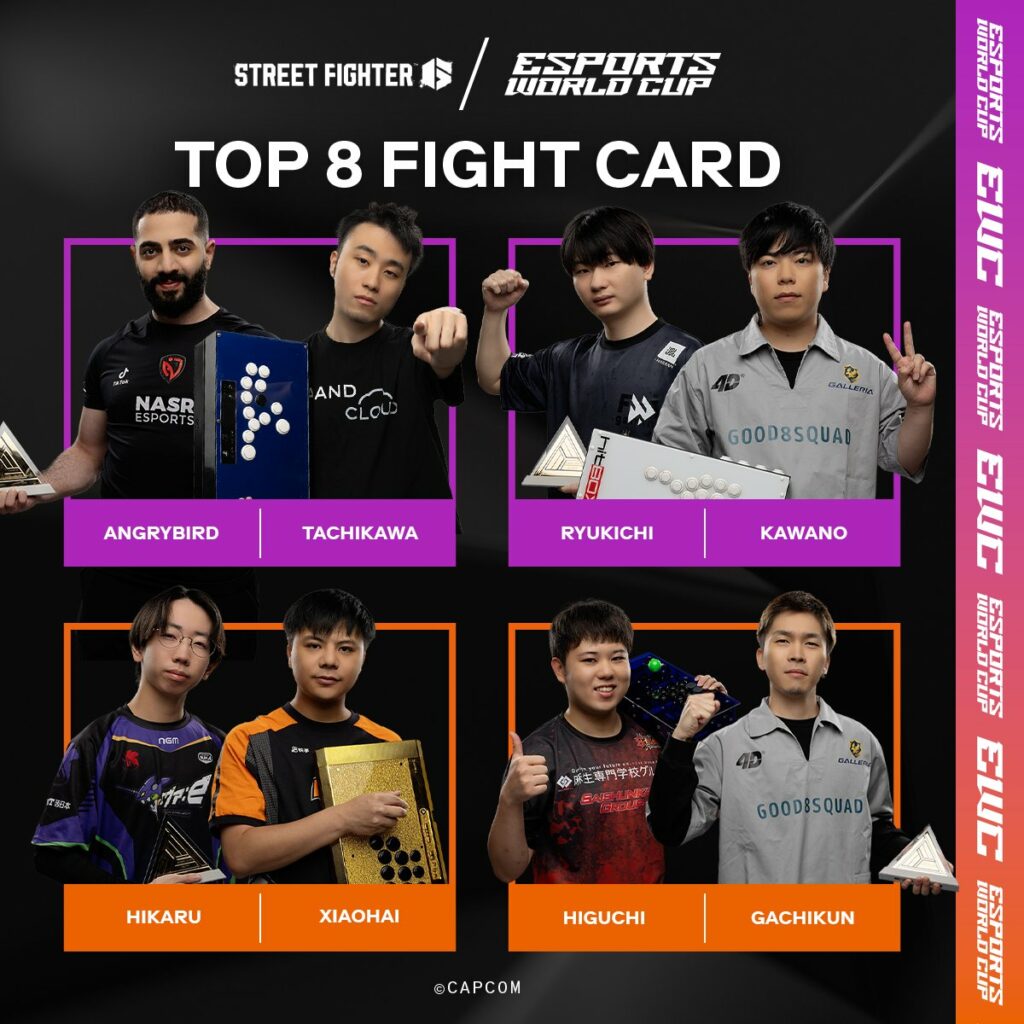 Competitive brackets before the playoffs at the Street Fighter 6 Espoerts World Cup 2024 