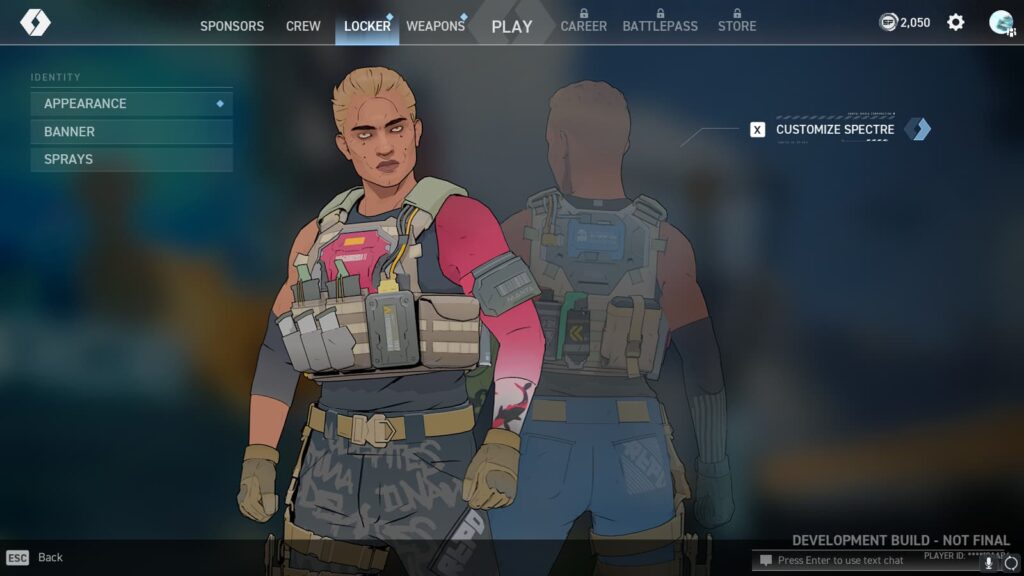 The Spectre Divide locker.