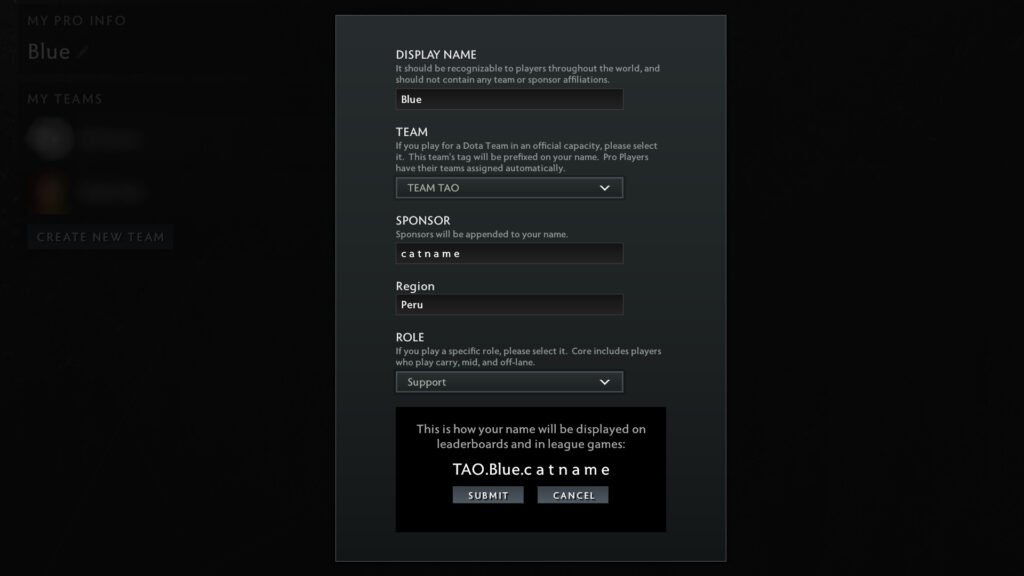 The International in-game Advertisement ban will could also affect the showed "sponsor" space that players had on their names