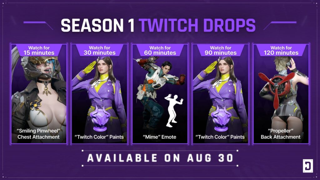 The First Descendant Twitch Drops for Season 1
