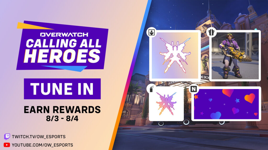 Overwatch 2 Calling All Heroes Twitch Drops return for Major 2