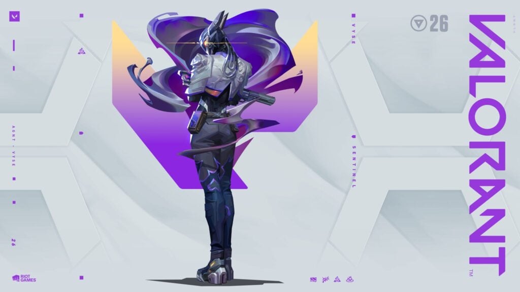 A Vyse wallpaper, a new VALORANT Agent.