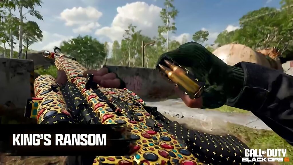 The King's Ransom Mastery Camo in Call of Duty: Warzone with Black Ops 6.