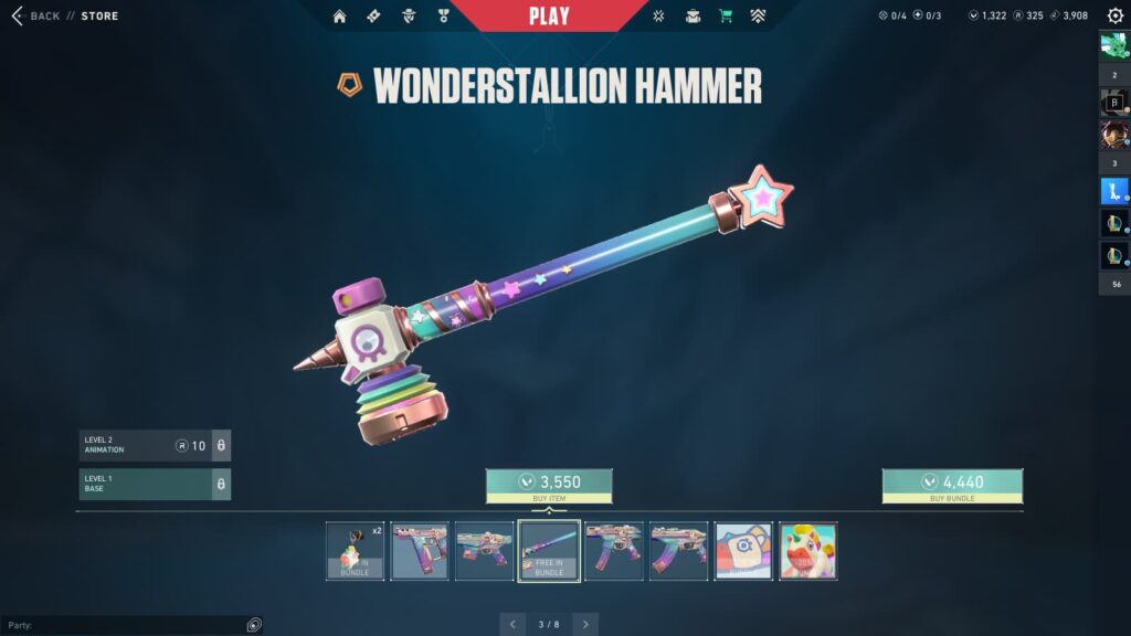 The Hammer from the VALORANT Wonderstallion Bundle.
