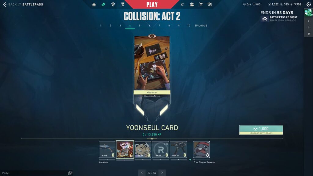 The Yoonseul Card in the VALORANT Episode 9 Act 2 Battle Pass.
