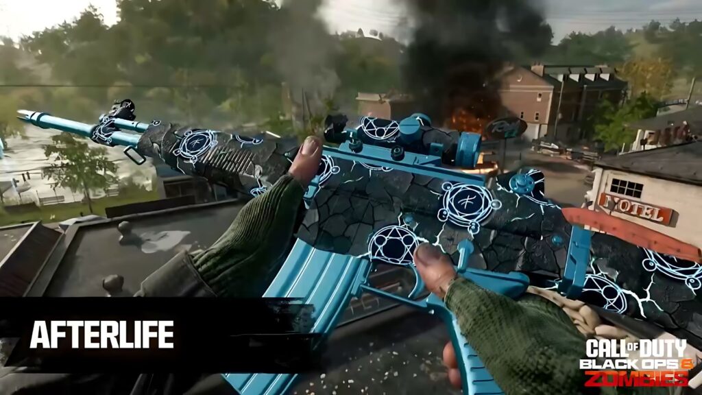 The Call of Duty: Black Ops 6 Zombies Afterlife Mastery Camo.