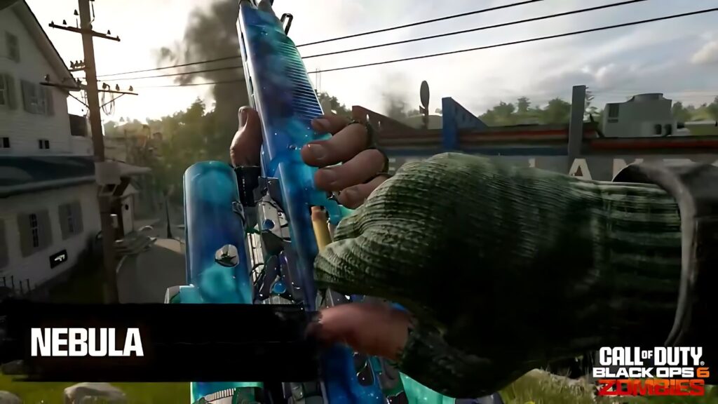 The Call of Duty: Black Ops 6 Zombies Nebula Mastery Camo.