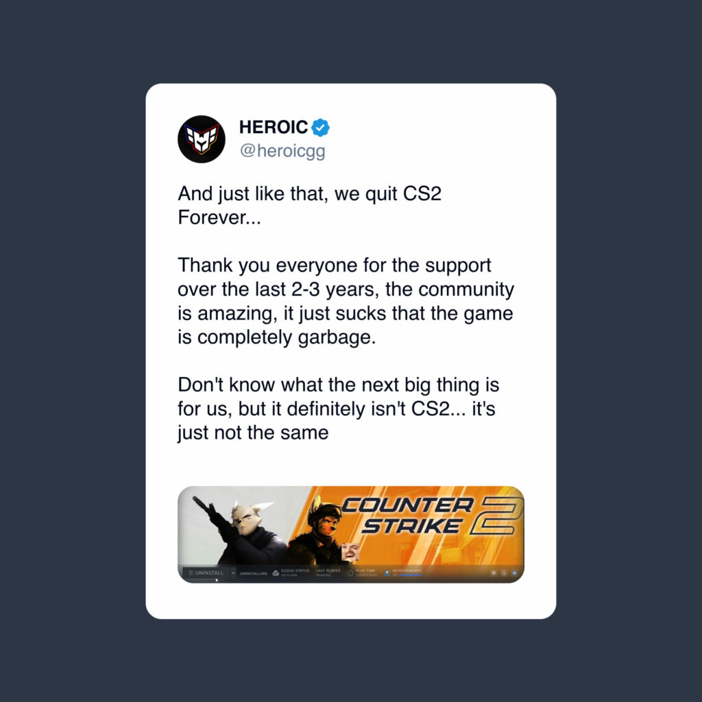 heroic quit cs2
