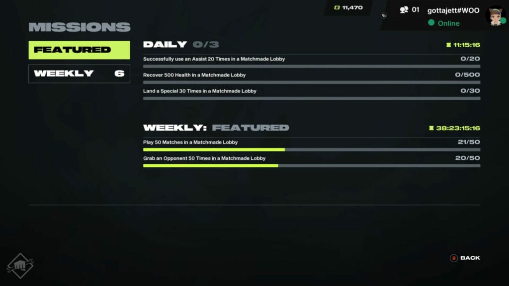 2XKO daily and weekly missions