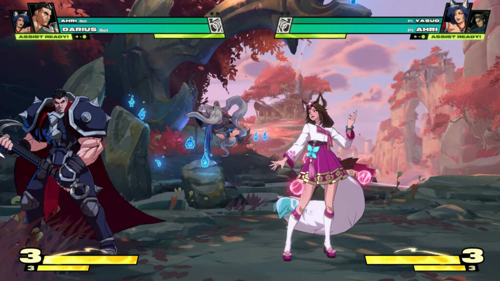 Screenshot of the fighting game