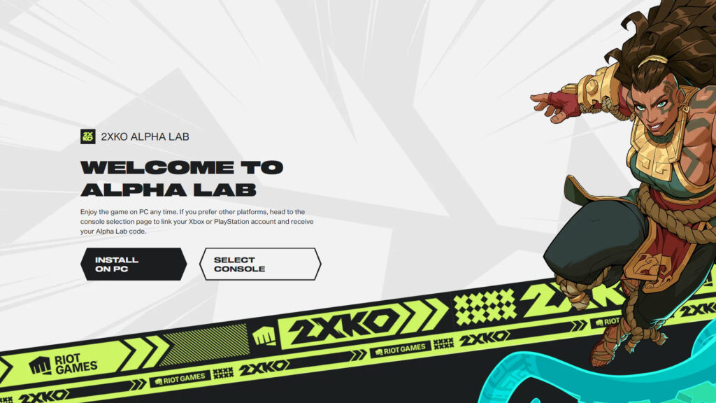 2XKO Alpha Lab page
