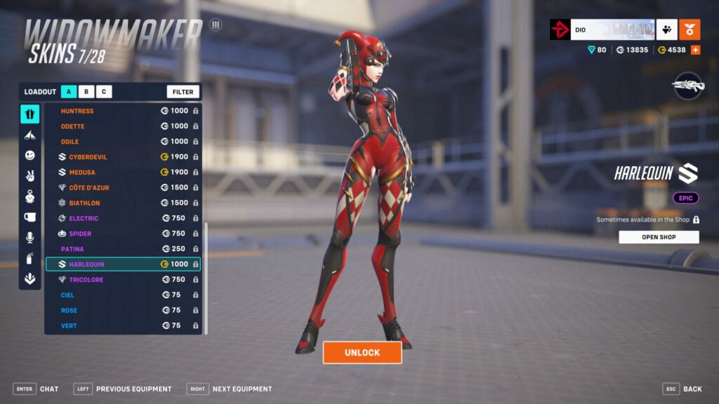 Cost of the returning epic skin