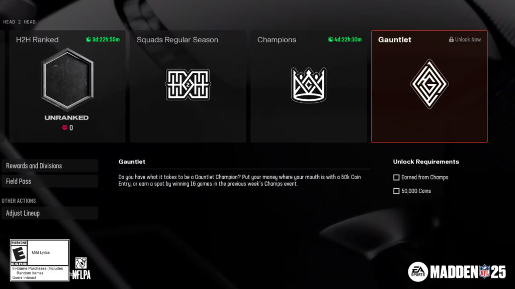 How to access the Weekend Gauntlet