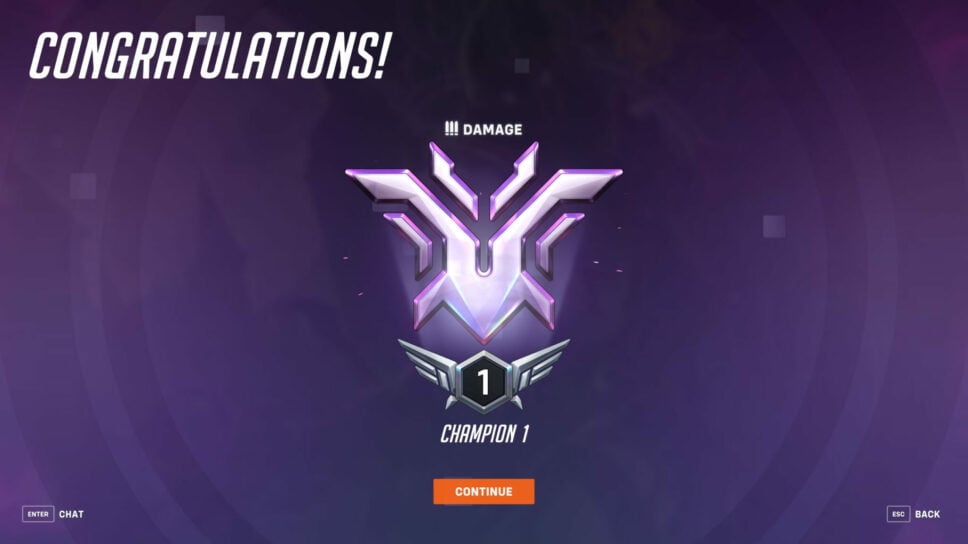 Overwatch 2 Champion 1 rank