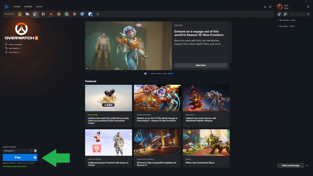 Overwatch 2 Season 12 pre-download