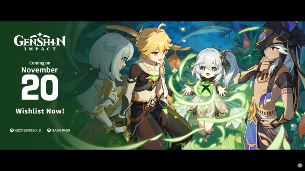 Genshin Impact Xbox release date