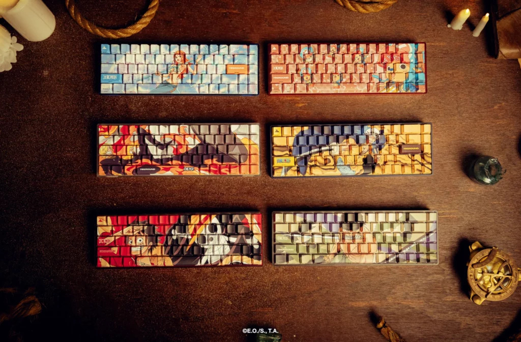 One Piece x Higround keyboards