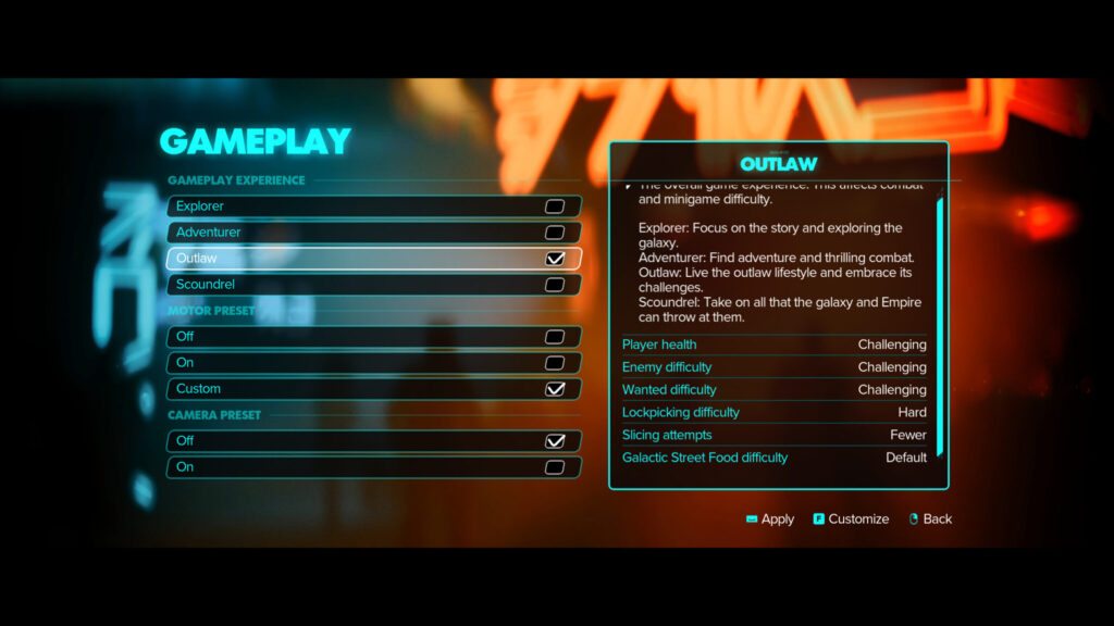 Star Wars Outlaws difficulties