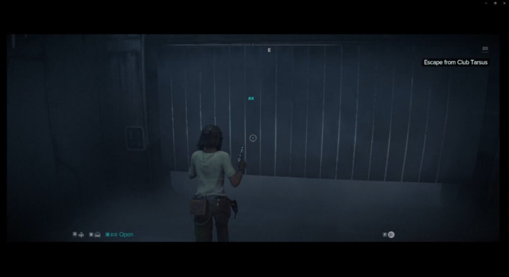 Go to the area with the flaps