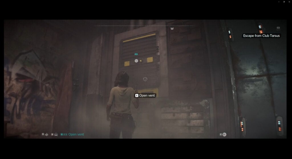 Crawl through the vent