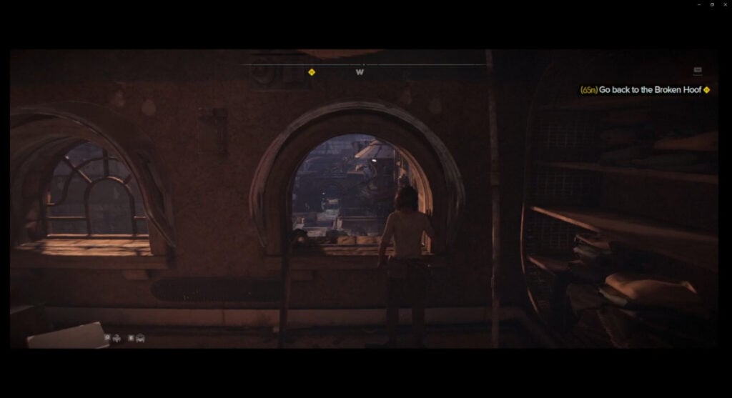 Climb out the window