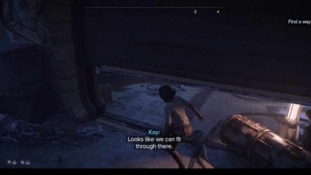 Duck under this area