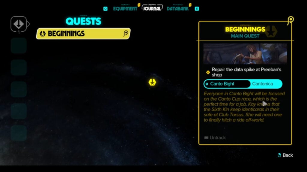 Star Wars Outlaws Beginnings quest
