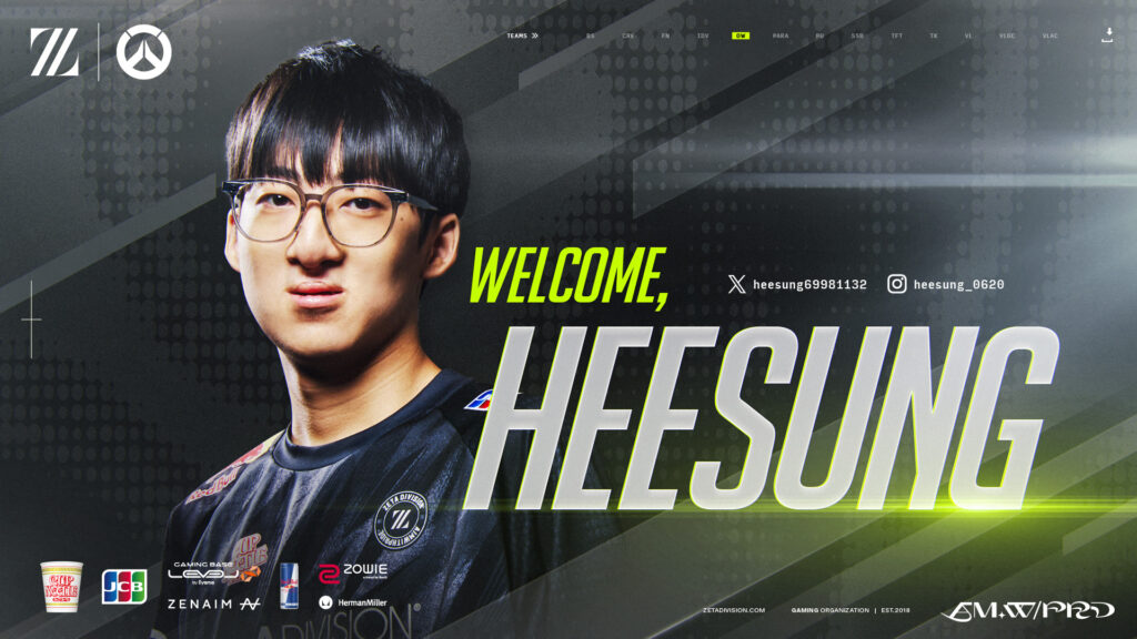 Zeta Division welcomes Heesung 