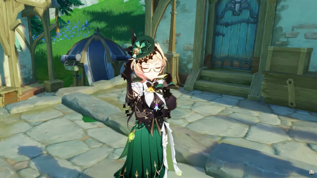 Screenshot of the character