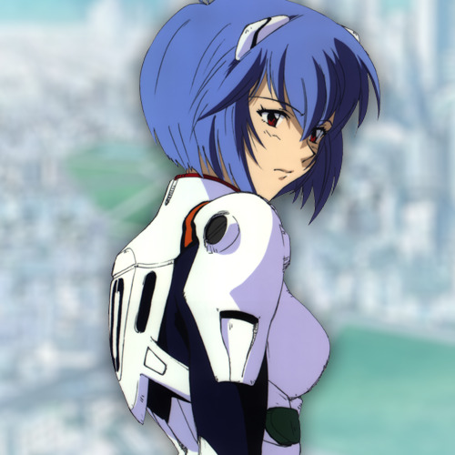 Rei Ayanami, part of the NIKKE x EVANGELION collab