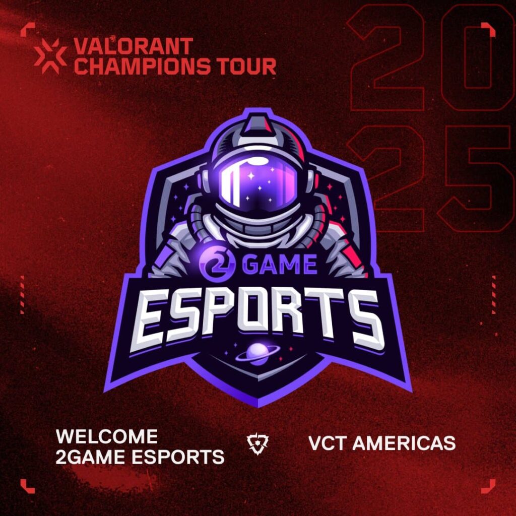 A graphic welcoming 2Game Esports to VCT Americas after winning Ascension.