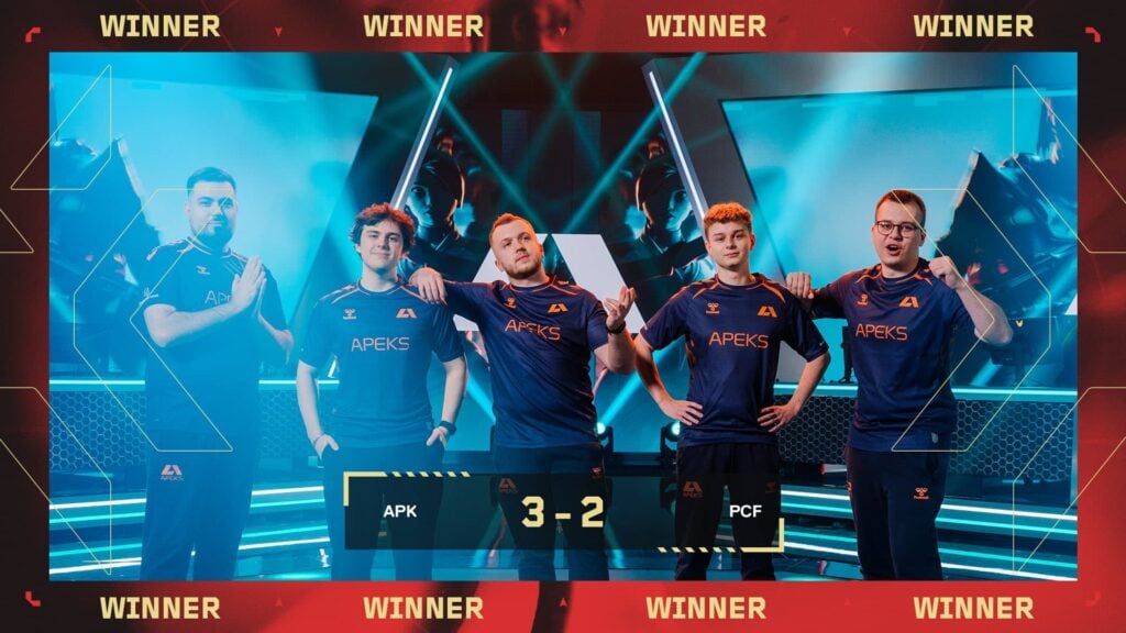 Apeks as the winners of VCT EMEA Ascension.