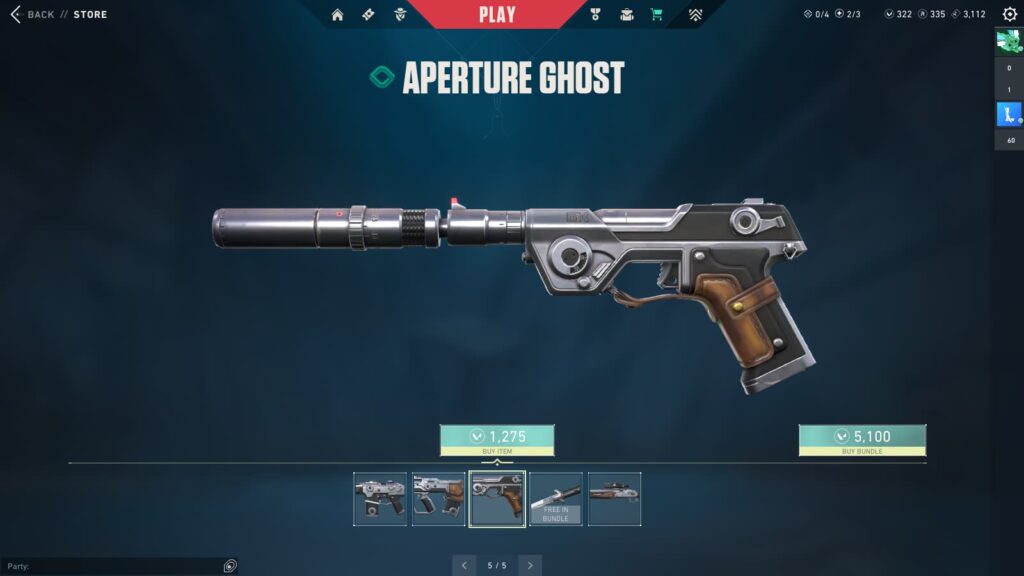 VALORANT Aperture Ghost.