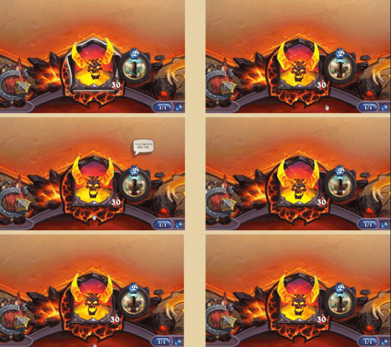 Hearthstone mythic skin emotes featuring Ragnaros, the Firelord