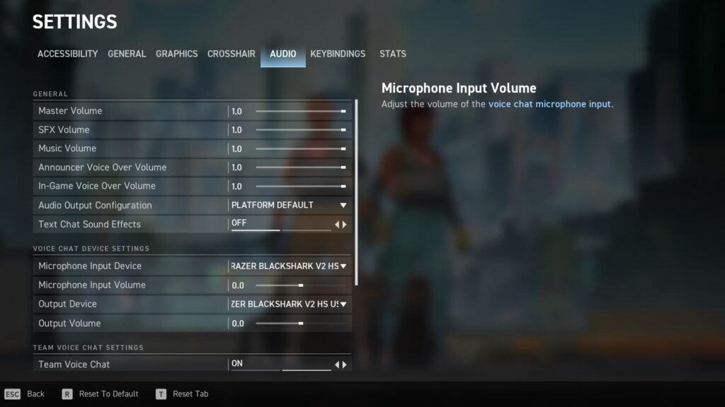 Best audio settings in Spectre Divide