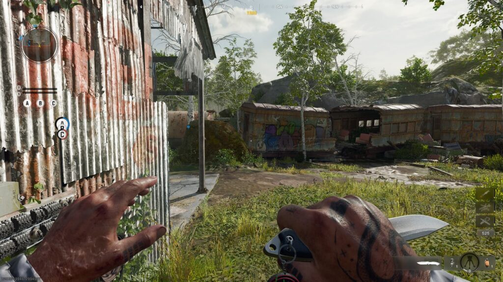 A player pulls out his knife in Call of Duty: Black Ops 6. 